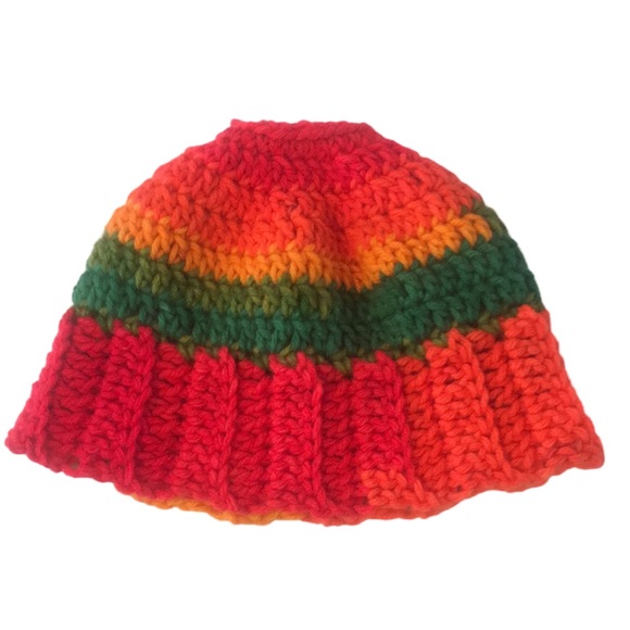 Small Crochet Bun Beanie - Picture 3 of 3